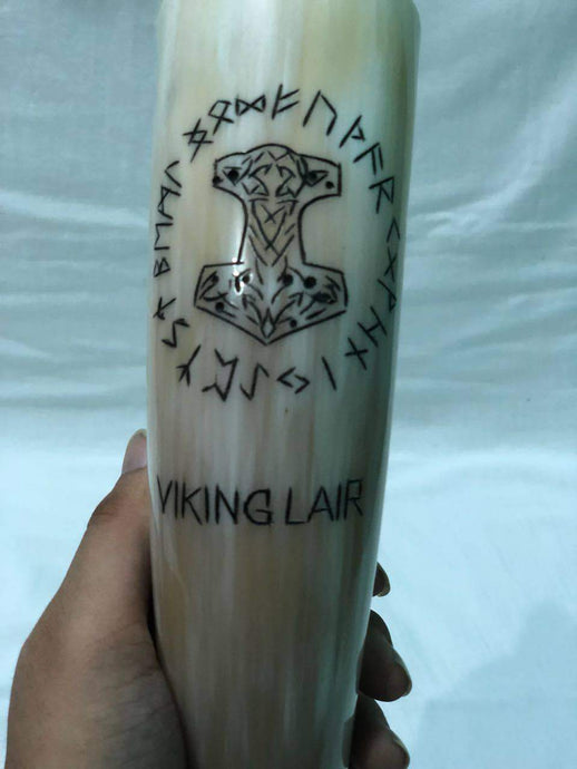 Asjad Mug 16 oz Drinking Horn