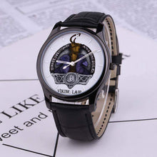 Load image into Gallery viewer, Printy6 Watch 31mm Mjolnir with Ravens Black Genuine Leather Band