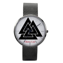 Load image into Gallery viewer, Printy6 Watch Black Stainless Steel Valknut Watch