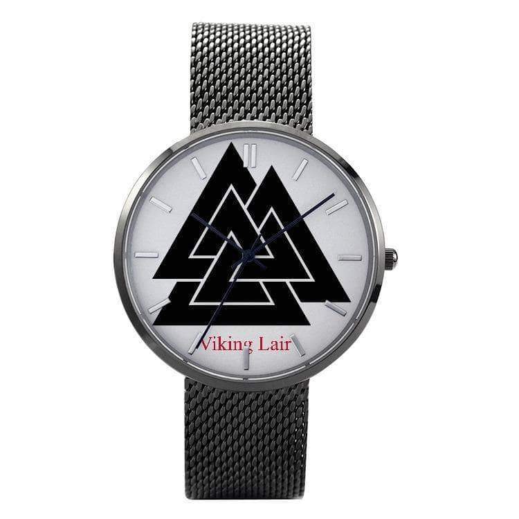 Printy6 Watch Black Stainless Steel Valknut Watch