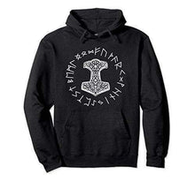 Load image into Gallery viewer, teelaunch Sweatshirt Canvas Mens Shirt / S Mjolnir&#39;s Power - Hoodie / T-Shirt