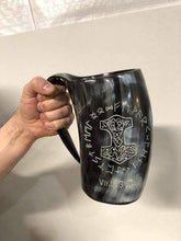 Load image into Gallery viewer, VIKING LAIR 32oz Drinking Horn Mug Viking Lair Mugs