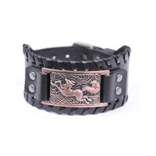 Load image into Gallery viewer, Vintage Fox Metal Leather Bracelet