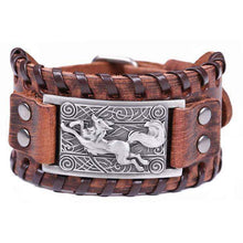 Load image into Gallery viewer, VIKING LAIR Bracelet 4 / China Vintage Fox Metal Leather Bracelet
