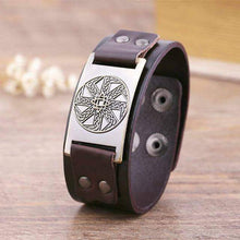 Load image into Gallery viewer, VIKING LAIR Bracelet 4 Vintage Sun Wheel Pendant Bracelet