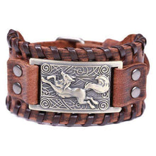 Load image into Gallery viewer, VIKING LAIR Bracelet 5 / China Vintage Fox Metal Leather Bracelet