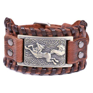 VIKING LAIR Bracelet 5 / China Vintage Fox Metal Leather Bracelet