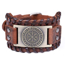 Load image into Gallery viewer, VIKING LAIR Bracelet 5 Viking Compass Vegvisir Bracelet