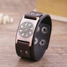 Load image into Gallery viewer, VIKING LAIR Bracelet 5 Vintage Sun Wheel Pendant Bracelet