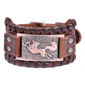 VIKING LAIR Bracelet 6 / China Vintage Fox Metal Leather Bracelet