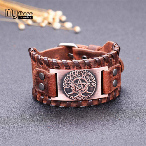 VIKING LAIR Bracelet Tree of Life Leather Viking Bracelet
