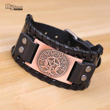 Load image into Gallery viewer, VIKING LAIR Bracelet Tree of Life Leather Viking Bracelet