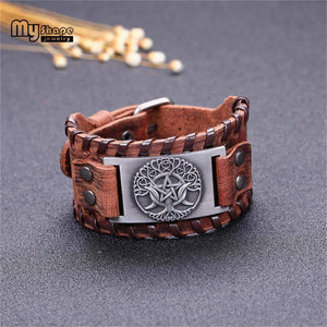 VIKING LAIR Bracelet Tree of Life Leather Viking Bracelet