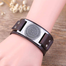 Load image into Gallery viewer, VIKING LAIR Bracelet Viking Compass Leather Bracelet