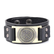 Load image into Gallery viewer, VIKING LAIR Bracelet Viking Compass Leather Bracelet
