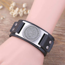 Load image into Gallery viewer, VIKING LAIR Bracelet Viking Compass Leather Bracelet