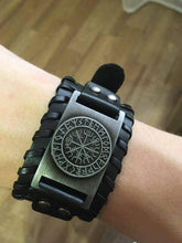 Load image into Gallery viewer, VIKING LAIR Bracelet Viking Compass Vegvisir Bracelet
