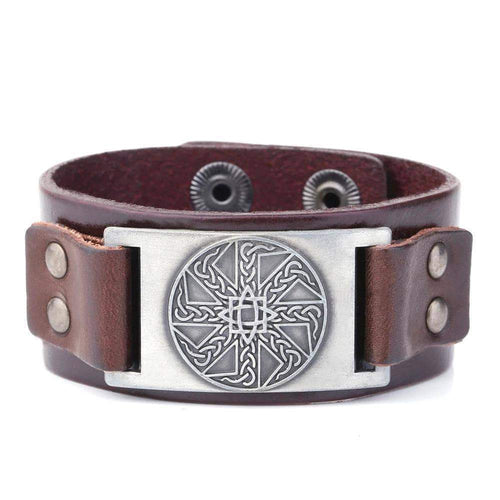 VIKING LAIR Bracelet Vintage Sun Wheel Pendant Bracelet