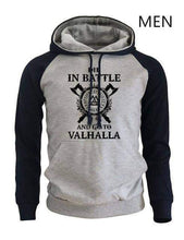Load image into Gallery viewer, VIKING LAIR dark blue gray 1 / M New Design Viking Pullover Hoodie