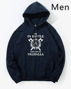 VIKING LAIR Dark Blue / S Die In Battle And Go To Valhalla Hoodies