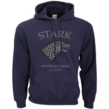Load image into Gallery viewer, VIKING LAIR dark blue / S House Stark Winter Is Coming Hoodie