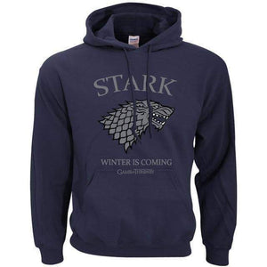 VIKING LAIR dark blue / S House Stark Winter Is Coming Hoodie