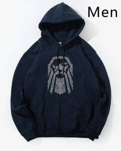 VIKING LAIR Dark Blue / S(US)/L Vikings Odin Hoodie