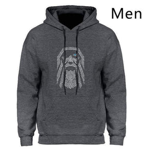 VIKING LAIR Dark Gray / S(US)/L Vikings Odin Hoodie