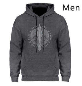VIKING LAIR Dark Gray / Small(US) Berserker Stylish Hoodies