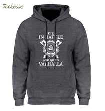Load image into Gallery viewer, VIKING LAIR Die In Battle And Go To Valhalla Hoodies