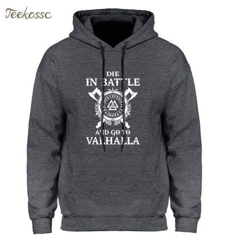 VIKING LAIR Die In Battle And Go To Valhalla Hoodies