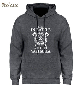 VIKING LAIR Die In Battle And Go To Valhalla Hoodies