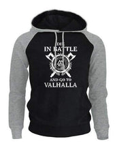 Load image into Gallery viewer, VIKING LAIR gray black / M New Design Viking Pullover Hoodie