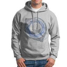 Load image into Gallery viewer, VIKING LAIR Gray / L Moonlight Roundelay Vikings Valhalla Hooded Sweatshirt