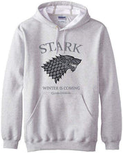 Load image into Gallery viewer, VIKING LAIR gray / S House Stark Winter Is Coming Hoodie