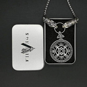 VIKING LAIR Necklace necklace and box 3 / 45cm Wolf Head Rune Spiritual Viking Necklace