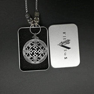 VIKING LAIR Necklace necklace and box 4 / 45cm Wolf Head Rune Spiritual Viking Necklace