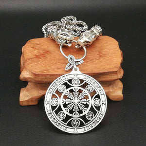 VIKING LAIR Necklace necklace without box 4 / 45cm Wolf Head Rune Spiritual Viking Necklace