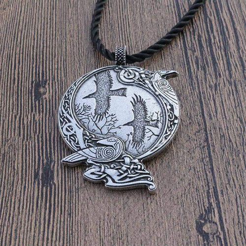 VIKING LAIR Necklace Odin's Raven Pendant Necklace