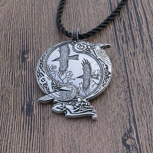 VIKING LAIR Necklace Odin's Raven Pendant Necklace