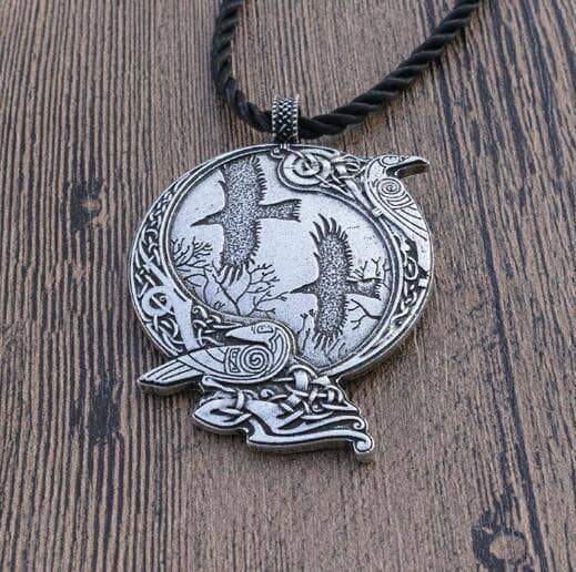 VIKING LAIR Necklace Odin's Raven Pendant Necklace