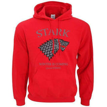 Load image into Gallery viewer, VIKING LAIR red / S House Stark Winter Is Coming Hoodie