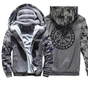 VIKING LAIR Sweatshirt Dark Gray 1 / XL Viking Camo Vegvisir Sweatshirt + Hoodie