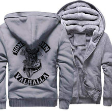 Load image into Gallery viewer, VIKING LAIR Sweatshirt gray 1 / XS (US)/L Warm Casual Hooded Sons of Odin Sweatshirt