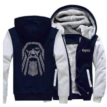 Load image into Gallery viewer, VIKING LAIR Sweatshirt Gray Dark Blue / S (US) Viking Odin Sweatshirt + Hoodie
