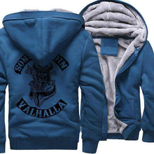 Load image into Gallery viewer, VIKING LAIR Sweatshirt lake-blue 1 / XS (US)/L Warm Casual Hooded Sons of Odin Sweatshirt