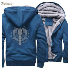 Load image into Gallery viewer, VIKING LAIR Sweatshirt lake blue / XL Stylish Viking-Inspired Raven Sweatshirt