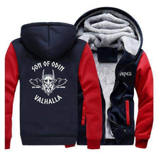 Load image into Gallery viewer, VIKING LAIR Sweatshirt Red Dark Blue 5 / L Viking Son of Odin Sweatshirt + Hoodie
