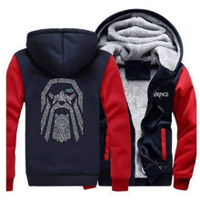 Load image into Gallery viewer, VIKING LAIR Sweatshirt Red Dark Blue / S (US) Viking Odin Sweatshirt + Hoodie
