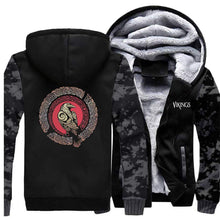 Load image into Gallery viewer, VIKING LAIR Sweatshirt Viking Camo Raven Sweatshirt + Hoodie